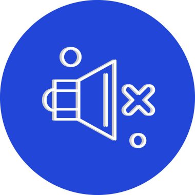  Vektör konuşmacı Simgesi, vektör illüstrasyonu  