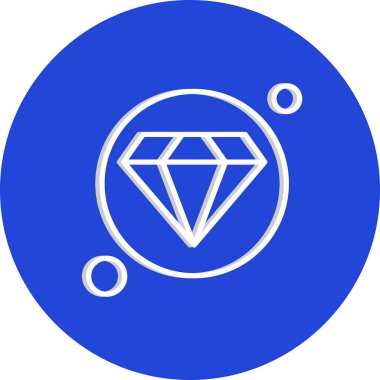 Elmas simgesi vektör illüstrasyonu