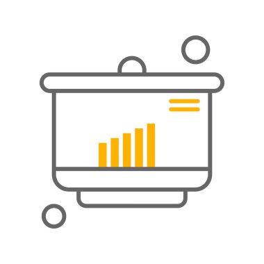 Vektör Analitik Web Simgesi, Vektör İllüstrasyonu