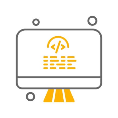  Vektör lcd monitörü Simge dijital resmi 