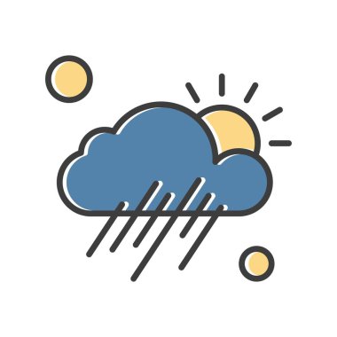  Vektör Bulut Simgesi, vektör illüstrasyonu 