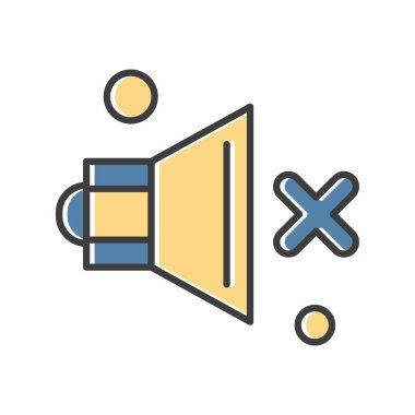  Vektör konuşmacı Simgesi, vektör illüstrasyonu  