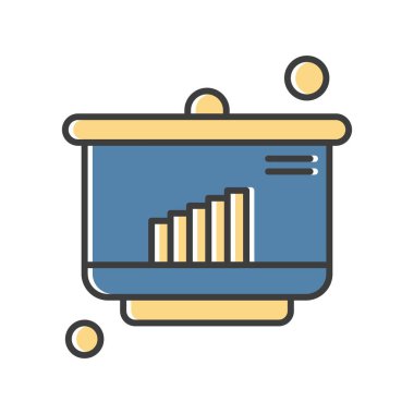 Vektör Analitik Web Simgesi, Vektör İllüstrasyonu