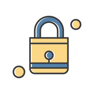 Vektör Kilit Simgesi, güvenlik kavramı