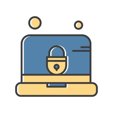 dizüstü bilgisayar simgesi, vektör illüstrasyonu