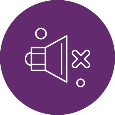  Vektör konuşmacı Simgesi, vektör illüstrasyonu  