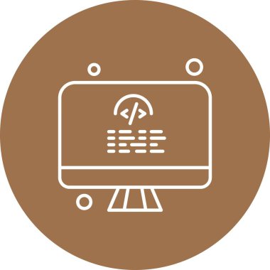  Vektör lcd monitörü Simge dijital resmi 