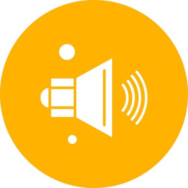  Vektör konuşmacı Simgesi, vektör illüstrasyonu  