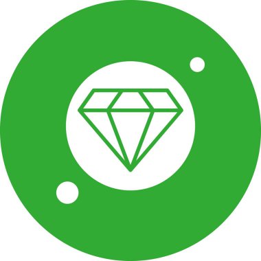 Elmas simgesi vektör illüstrasyonu