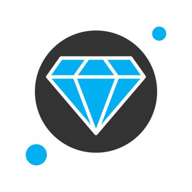 Elmas simgesi vektör illüstrasyonu