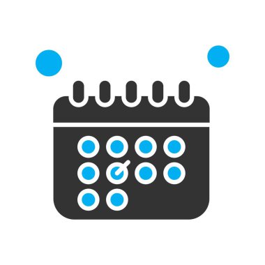  Vektör Takvim Simgesi, vektör illüstrasyonu 