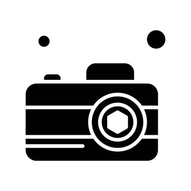 Vektör Kamera Simgesi, vektör illüstrasyonu  