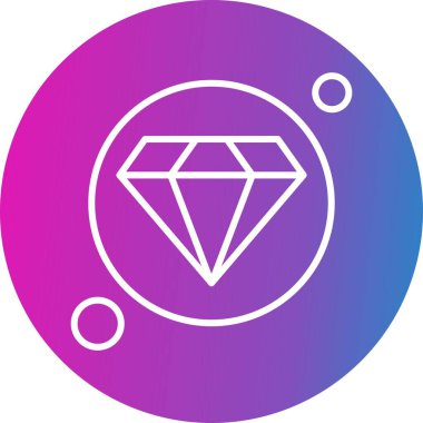 Elmas simgesi vektör illüstrasyonu