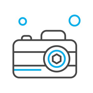 Vektör Kamera Simgesi, vektör illüstrasyonu  