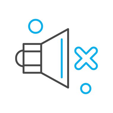  Vektör konuşmacı Simgesi, vektör illüstrasyonu  