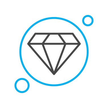 Elmas simgesi vektör illüstrasyonu