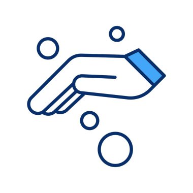 Vektör el ağ simgesi