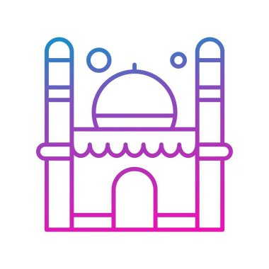 Vektör Cami simgesi, vektör, illüstrasyon, ramazan kavramı