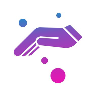 Vektör el ağ simgesi