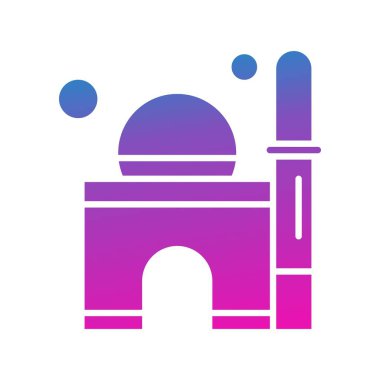 Vektör Cami simgesi, vektör, illüstrasyon, ramazan kavramı