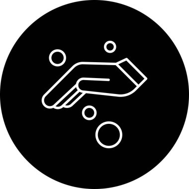 Vektör el ağ simgesi