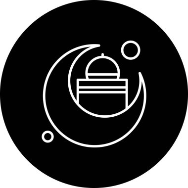 Vektör Cami simgesi, vektör, illüstrasyon, ramazan kavramı