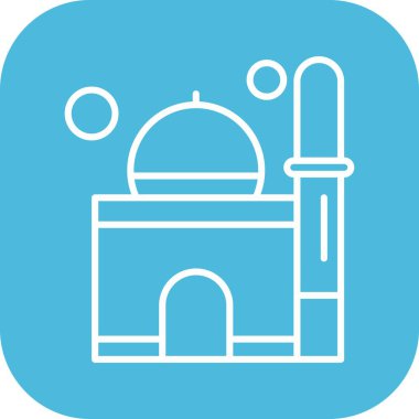 Vektör Cami simgesi, vektör, illüstrasyon, ramazan kavramı