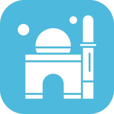 Vektör Cami simgesi, vektör, illüstrasyon, ramazan kavramı