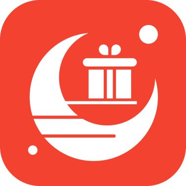 Vektör ay simgesi, vektör, illüstrasyon, ramazan kavramı