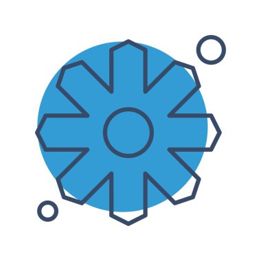 çiçek simgesi vektör illüstrasyonu