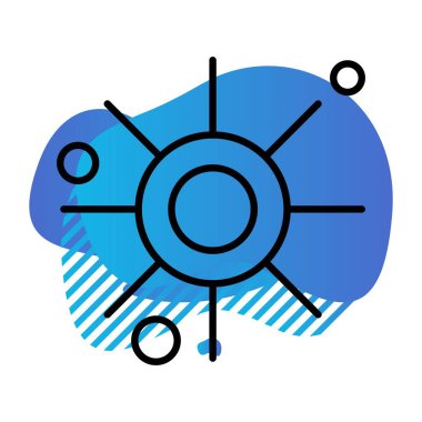 Vektör Sun Ico, vektör illüstrasyonu