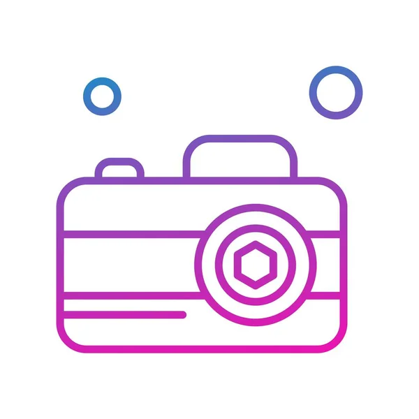 Vector Camera Icon Vector Illustration — Stock Vector