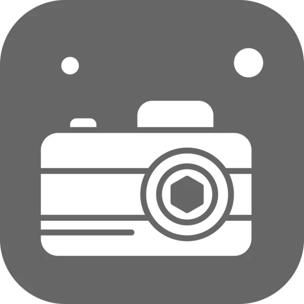 Εικονίδιο Διανυσματικής Κάμερας Διανυσματική Απεικόνιση — Διανυσματικό Αρχείο