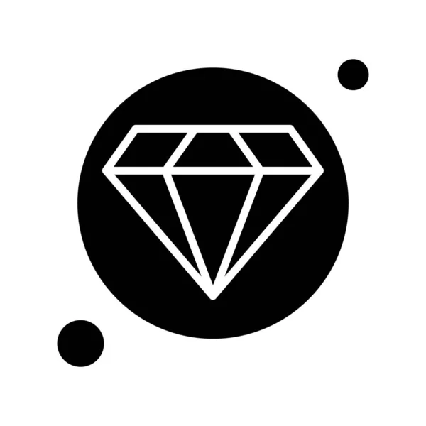 Diamant Symbol Vektor Illustration — Stockvektor