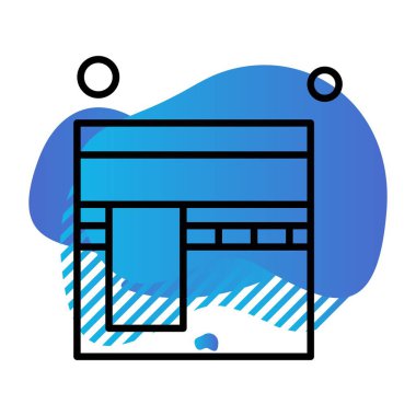 Vektör Kabah Ico, vektör illüstrasyonu