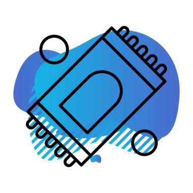 Vektör halı Ico, vektör illüstrasyonu