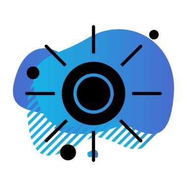 Vektör Sun Ico, vektör illüstrasyonu