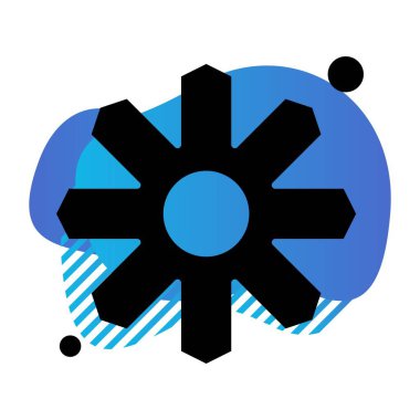 çiçek simgesi vektör illüstrasyonu