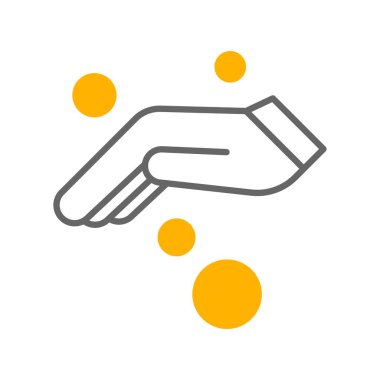 Vektör el ağ simgesi