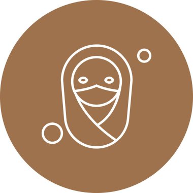  Vektör tesettür Ico, vektör illüstrasyonu