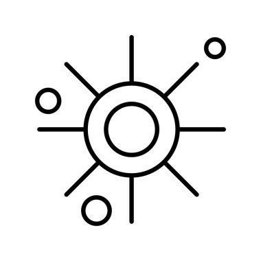 Vektör Sun Ico, vektör illüstrasyonu