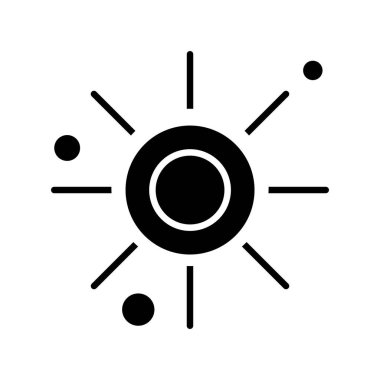 Vektör Sun Ico, vektör illüstrasyonu