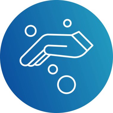 Vektör el ağ simgesi