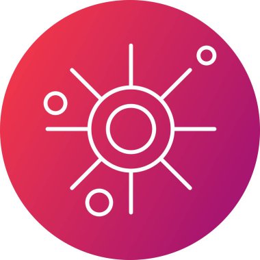 Vektör Sun Ico, vektör illüstrasyonu