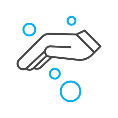 Vektör el ağ simgesi