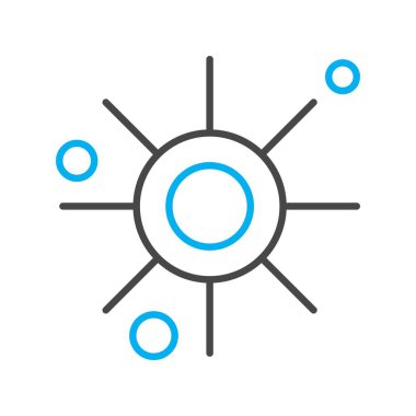 Vektör Sun Ico, vektör illüstrasyonu