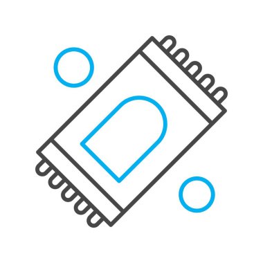 Vektör halı Ico, vektör illüstrasyonu