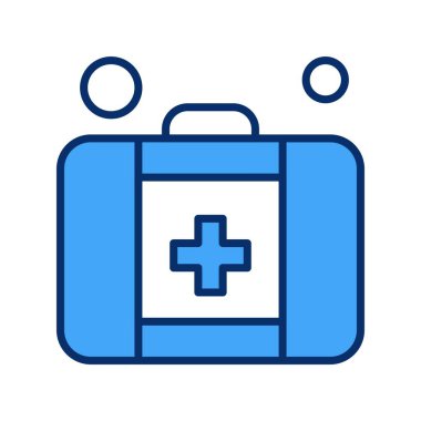 Vektör İlk Yardım Ico, vektör illüstrasyonu
