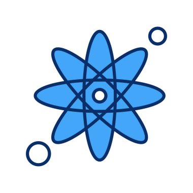 Atom simgesinin vektör illüstrasyonu