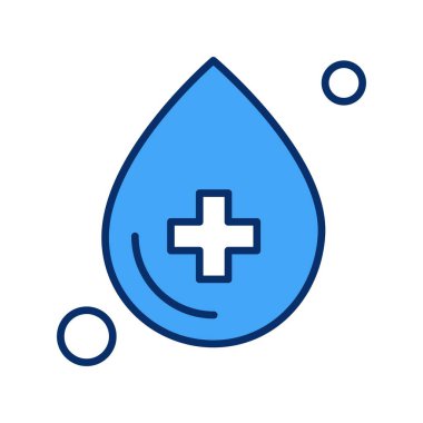 Contour damla vektör illüstrasyonu